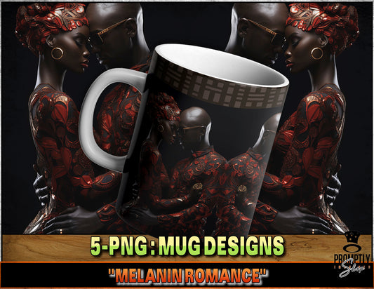 African Couple Art Mug design , 11oz 15oz Romantic Black Love Coffee Cups, Melanin Romance Valentine's Gift, Unique Afrocentric Kitchenware