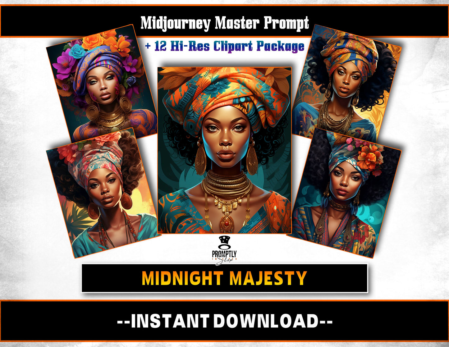 Midnight Majesty Midjourney Prompts AI Art | Midjourney Prompt | Midjourney AI Art, Learn Midjourney | Digital Art, AI Generate, Art Print