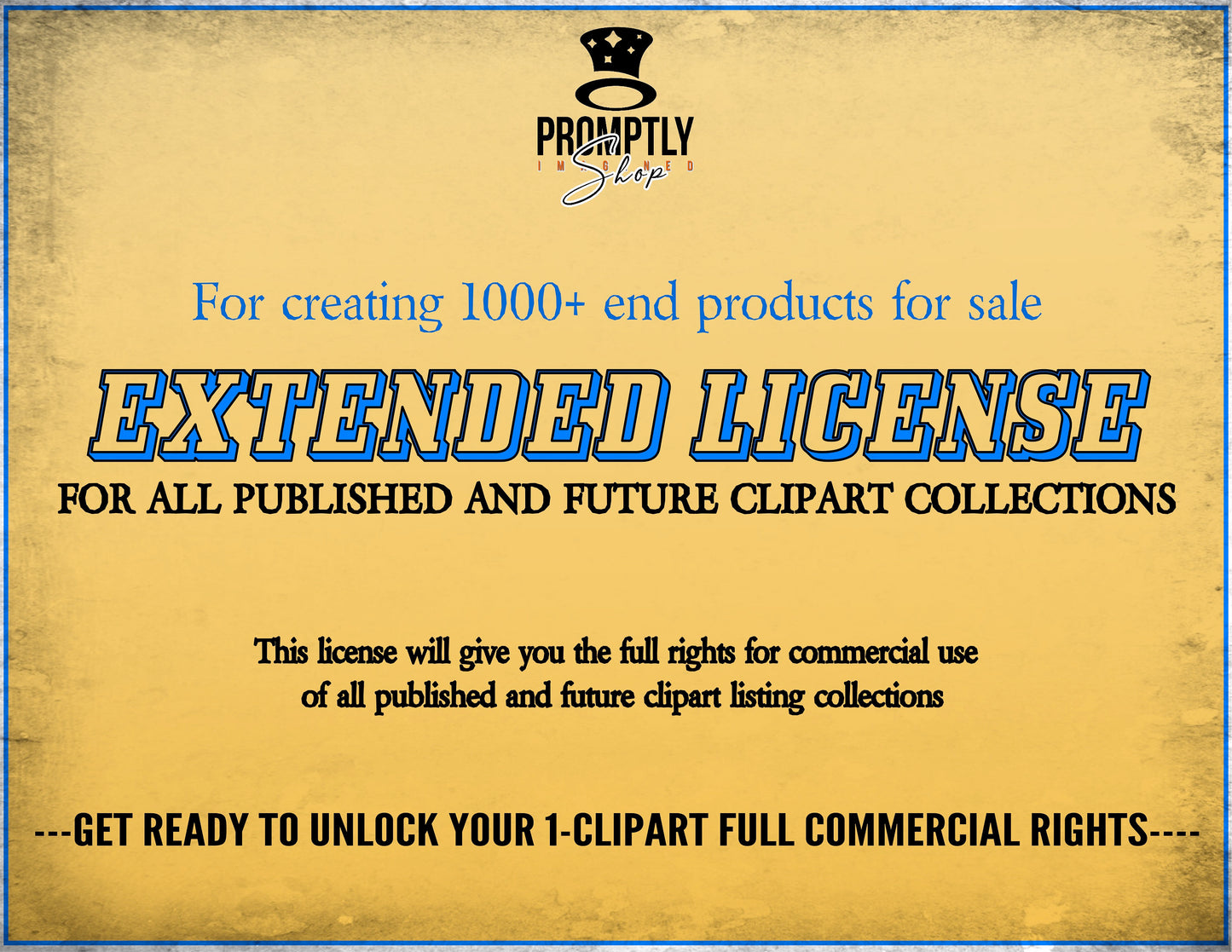 Extended License All Clipart Collection - For all published or future clipart Collections